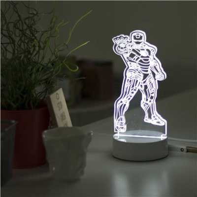 3D светильник Железный человек 30 см