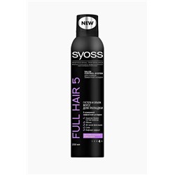 SYOSS  Full Hair 5 Мусс для укладки Экстрасильная фиксация, 250 мл