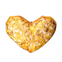 Игрушка «Сердце золотое»