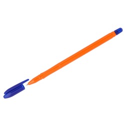 Ручка шар. СТАММ "VeGa. Orange" (РШ111), синяя 0.7мм, на масляной основе