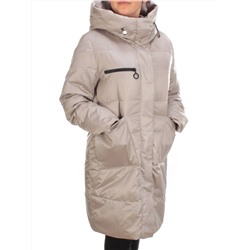 S21122 BEIGE Куртка зимняя женская облегченная Y SILK TREE (150 гр. холлофайбер) размер 56