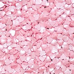 Посыпка кондитерская Сердца розовые перламутровые Мини 0,75 кг