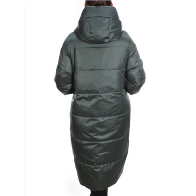 S21089 DARK GREEN Пальто зимнее женское облегченное SNOW CLARITY размер 50