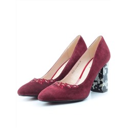 1006-232-R356 RED Туфли женские (натуральная замша)