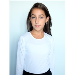 Белый джемпер (блузка) для девочки 802010-ДОШ19