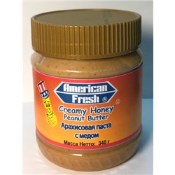 Паста арахисовая Американ Фреш медовая - American Fresh With honey, 340г (шт)