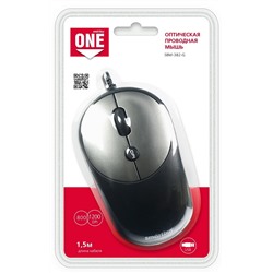 Мышь Smartbuy 382 "ONE" USB (SBM-382-G) черно-серый металлик