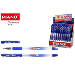 Ручка шар. PIANO (PT-197) на масляной основе, синяя, игольчатый наконечник