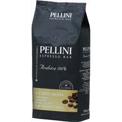 Pellini. Gran Aroma n°3 (зерновой) 1 кг. мягкая упаковка