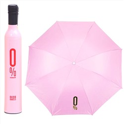 Зонт в бутылке 0% розовый