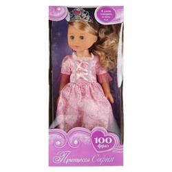Интерактивная кукла «Принцесса София» в розоаом платье,  46 см, знает 100 фраз