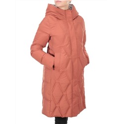 2158  TERRACOTTA Пальто зимнее облегченное  женское YINGPENG (150 гр. холлофайбер) размер 42