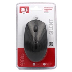 Мышь Smartbuy 280-K "ONE" черная, USB, беззвучная