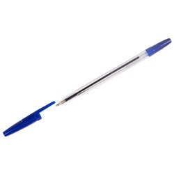 Ручка шар. СТАММ "Оптима" (РО01) синяя 0.7мм, на масляной основе, прозрачный корпус