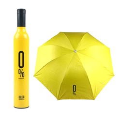 Зонт в бутылке желтый