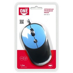 Мышь Smartbuy 382 "ONE" USB (SBM-382-B) черно-синяя