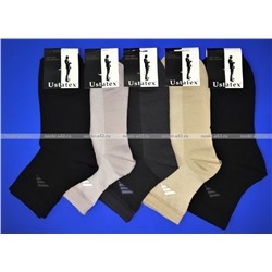 Юста носки мужские укороченные спортивные 1с19 сетка черные