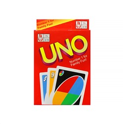 Игра карточная "UNO" детская, в наборе - 2 колоды (6196/6459)