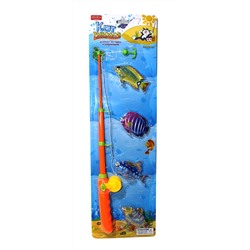 Игра "Рыбалка. Кот рыболов -2": удочка и 4 магнит. рыбки (ZY400396) в блистере