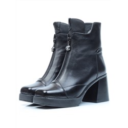 E28W-21A BLACK Ботинки демисезонные женские (натуральная кожа, байка) размер 35