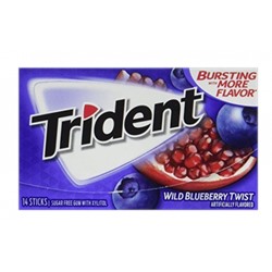 Trident Wild Blueberry Twist Жевательная резинка SALE