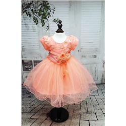 01391 Платье мод.LW-3010 персиковый яркий