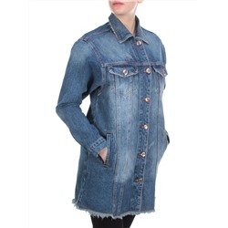 D3026 BLUE Куртка джинсовая женская  DIMARKIS DAY (98% хлопок 2% эластан) размер S - 46/48 российский