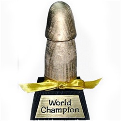 Статуэтка в награду мужчине "World champion" сувенир
