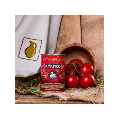 Помидорчики черри в томатном соке Kyknos, Греция, жест.банка, 400г