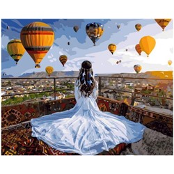 Картина по номерам GX 37984 Принцесса и воздушные шары 40*50